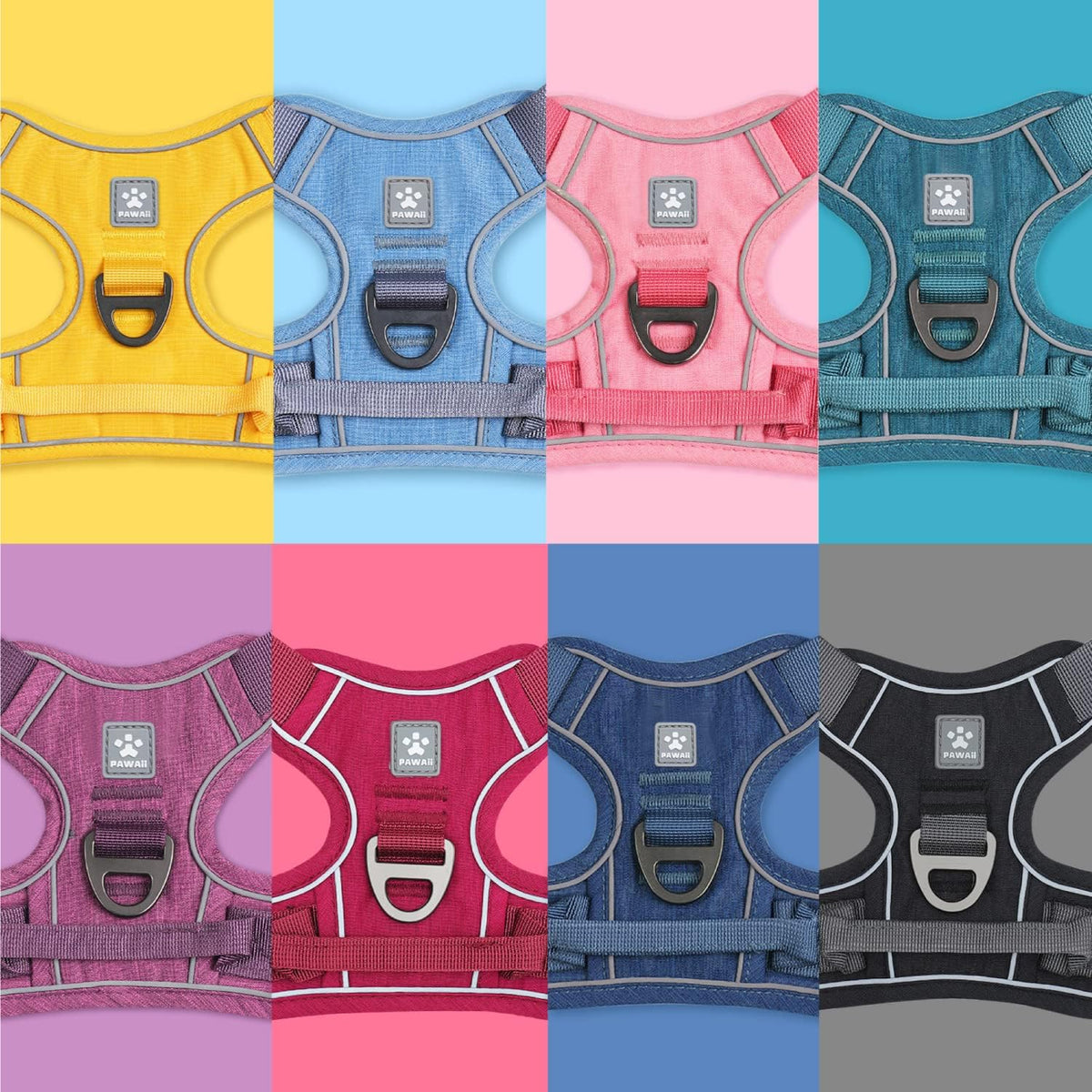 No Pull Dog Harness with Pet ID Tag, Reflective Vest
