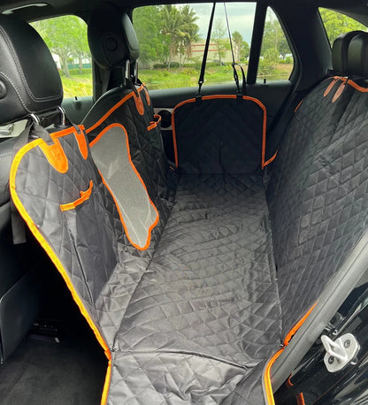 Dog Car Seat Cover for Back Seat, Waterproof Seat Protector Scratchproof - Black