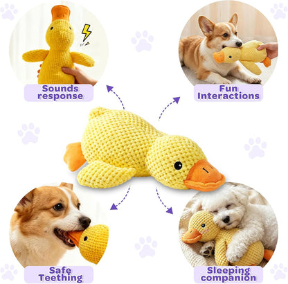 Duck Dog Toy 18 in X 15 in Plush Toy for Dog Calming Companion with Quack