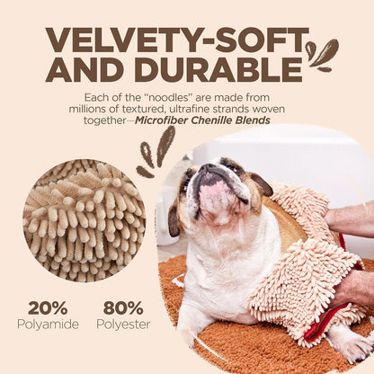 Soggy Doggy Super Shammy Absorbent Dog Towel, Beige, 31X14
