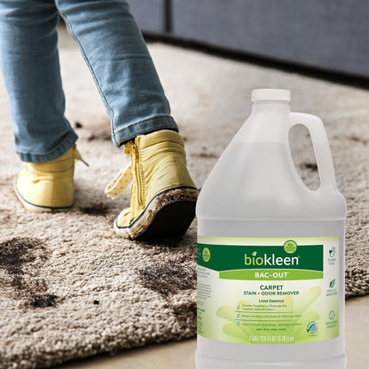 Bac Out Enzyme Cleaner, Stain & Pet Odor Eliminator, Lime Scent