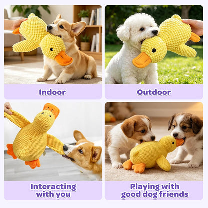Duck Dog Toy 18 in X 15 in Plush Toy for Dog Calming Companion with Quack