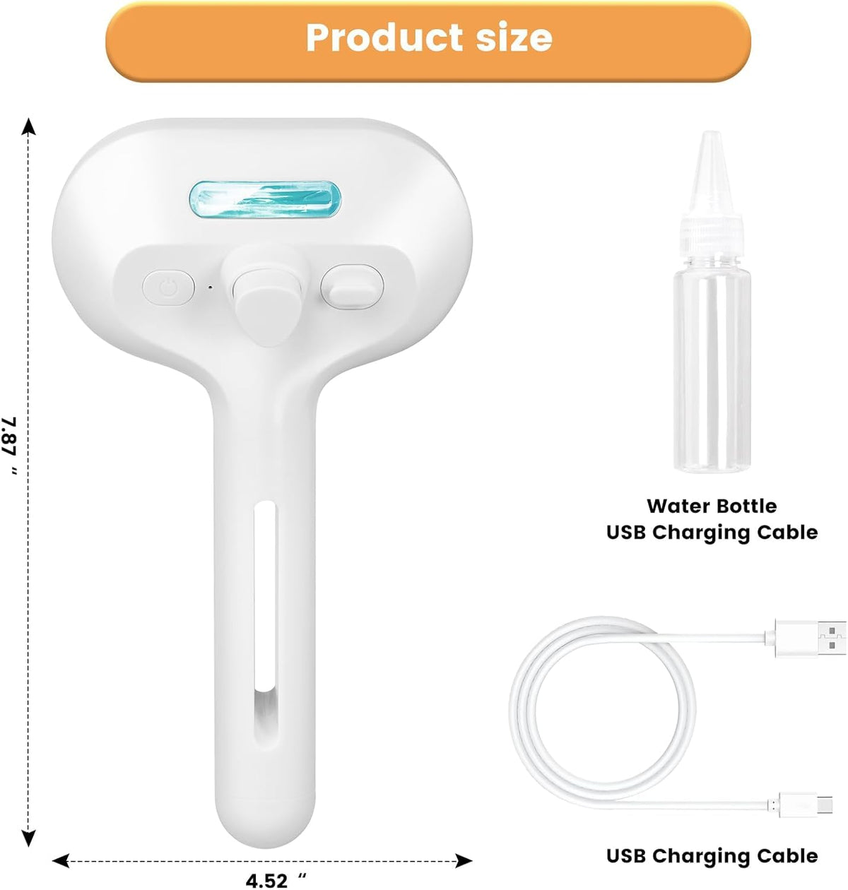 Cat Steam Brush 3 in 1 Pet Hair Grooming Brush with Steam and Release Button for Indoor Cats Pets Dogs Hair Removal Shedding