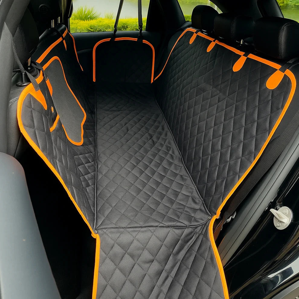 Dog Car Seat Cover for Back Seat, Waterproof Seat Protector Scratchproof - Black